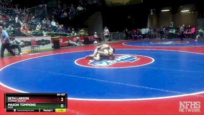 5A-157 lbs Semifinal - Mason Tompkins, Cass vs Seth Larson, Flowery Branch