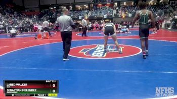 5A-150 lbs Semifinal - Sebastian Melendez, Greenbrier vs Jared Walker, Ola