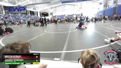 160 lbs Round 2 (4 Team) - Brixton Byerley, East Kansas Eagles Red vs Andrew McGrosky, Slyfox Black