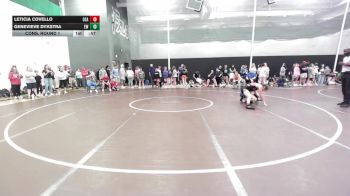 115 lbs Cons. Round 1 - Genevieve Dykstra, Edwardsville WC vs Leticia Covello, Ozark