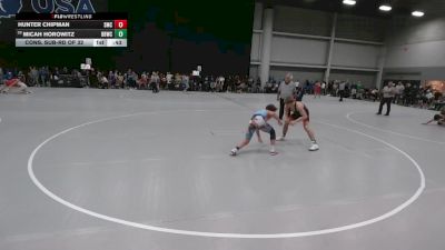 126 lbs Cons. Sub-rd Of 32 - Hunter Chipman, Spartan Mat Club vs Micah Horowitz, Basement Brawlers Wrestling Club