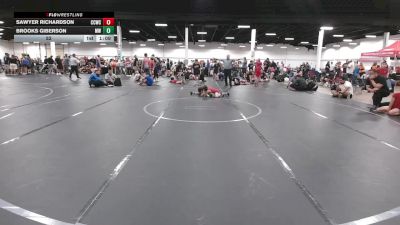 52 lbs Round 5 (6 Team) - Brooks Giberson, Mat Warriors vs Sawyer Richardson, Capital City WC