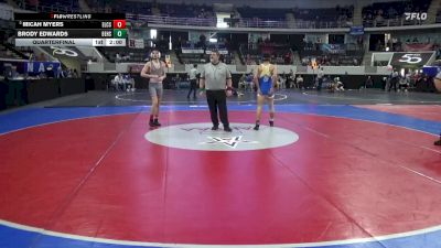 5A 138 lbs Quarterfinal - Micah Myers, Elmore County School vs Brody Edwards, Beauregard HS