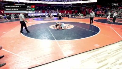 2A 285 lbs Cons. Semi - Hunter Wahtola, Chicago (DePaul College Prep) vs Lucas Burton, Cary (C.-Grove)