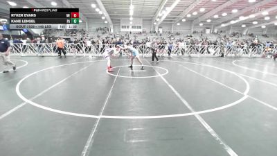 145 lbs Round Of 32 - Ryker Evans, ME vs Kane Lengel, PA