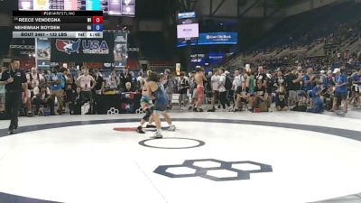 132 lbs Champ. Rd Of 64 - Reece Vendegna, Wisconsin vs Nehemiah Boyden, Georgia