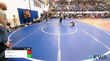 55 lbs Consi Of 4 - Isaac Glover, Vian Wrestling Club vs Brantlee Coffey, Wagoner Takedown Club