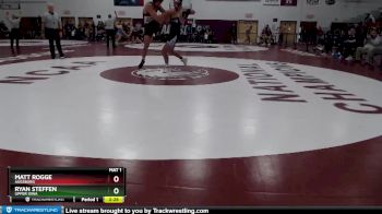 165 lbs Semifinal - Ryan Steffen, Upper Iowa vs Matt Rogge, Augsburg