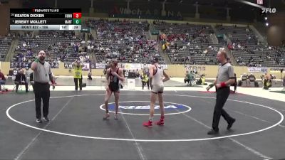 106 lbs 5th Place Match - Jeremy Mollett, Martin County High School vs Keaton Dicken, Conner