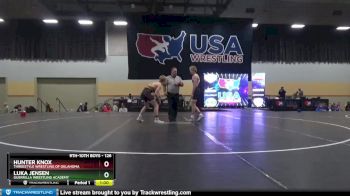 126 lbs Cons. Round 6 - Luka Jensen, Guerrilla Wrestling Academy vs Hunter Knox, Threestyle Wrestling Of Oklahoma