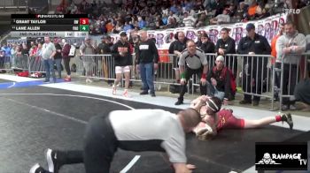 106 lbs 2nd Place Match - Lane Allen, Paola vs Grant Taylor, Bobcat WC