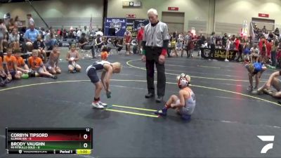 49 lbs Round 1 (6 Team) - Brody Vaughn, Mi Pitbulls Gold vs Corbyn Tipsord, Illinois KIA