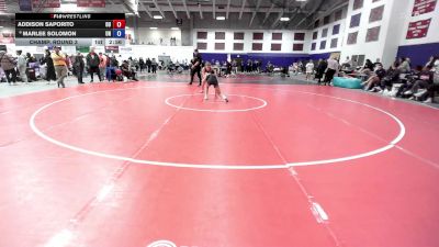 117 lbs Champ. Round 3 - Addison Saporito, Ottawa University vs Marlee Solomon, Unattached