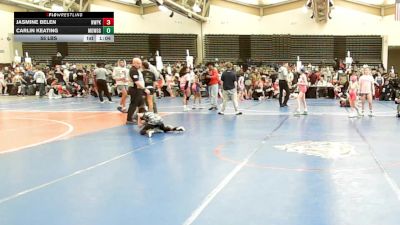 55 lbs Rr Rnd 4 - Jasmine Belen, NewWhale Pink - Girls vs Carlin Keating, MGW Glitter & Grit - Girls