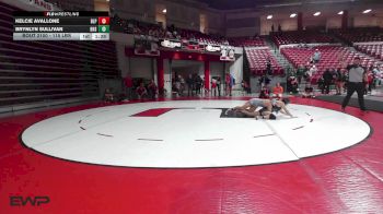 115 lbs Quarterfinal - Kelcie Avallone, Barnsdall Lady Panthers vs Brynlyn Sullivan, Bixby Girls HS