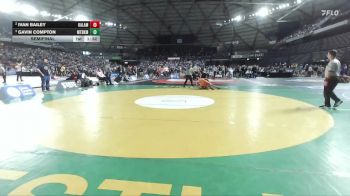 Boys 1A 144 lbs Semifinal - Gavin Compton, Mount Baker vs Ivan Bailey, Kalama