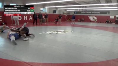 285 lbs Champ. Round 2 - Grant Henderson, North Iowa Area Community College vs Antone Woods, Grand View (Iowa)