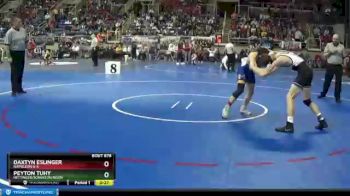 126 lbs 7th Place Match - Peyton Tuhy, Hettinger/Scranton/Bison vs Daxtyn Eslinger, Napoleon G-S