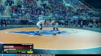 120 lbs 7th Place Match - Aiden Keilman, Minot vs Cole Bohne, Bismarck Century