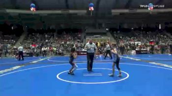 75 lbs Prelims - Charlee Jones, Vinita Kids Wrestling vs Akeilah Marshall, Avengers Wrestling