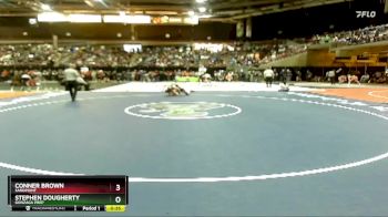 126 lbs Cons. Round 1 - Stephen Dougherty, Gonzaga Prep vs Conner Brown, Sandpoint
