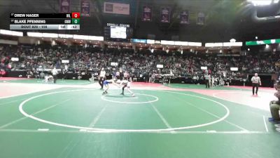 108 lbs Cons. Round 2 - Drew Hager, WIL3 vs Blake Pfenning, GMW1