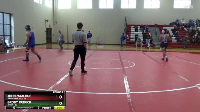 175 lbs Round 2 (16 Team) - Brody Patrick, Arab vs John Maalouf, Spain Park HS