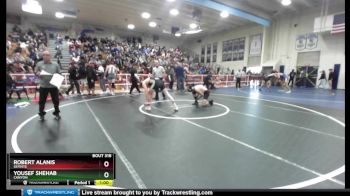 160 lbs Cons. Round 1 - Robert Alanis, Servite vs Yousef Shehab, Canyon