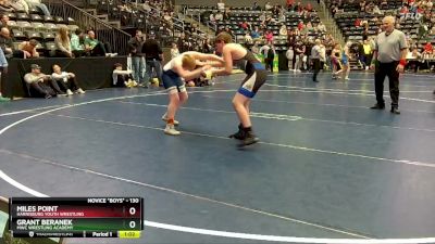 130 lbs Champ. Round 1 - Grant Beranek, MWC Wrestling Academy vs Miles Point, Harrisburg Youth Wrestling