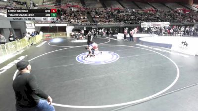 120 lbs Champ. Rd Of 32 - Ethan Gereige, Aftershock Wrestling vs Dante Caballero, Amos Alonzo Stagg High School Wrestling