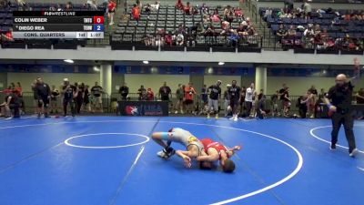 105 lbs Cons. Quarters - Colin Weber, Team Nazar Training Center vs Diego Rea, Toss Em Up Wrestling Academy