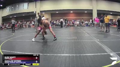 130/138 Semifinal - Alex Whitt, Unattached vs Damajae Hayden, Modern Warrior Wrestling Club