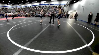 80 lbs Semifinal - Kellen Armstrong, Newcastle Youth Wrestling vs Carsyn Watts, Marlow Outlaws