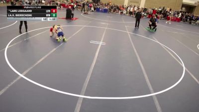 12U - 74 lbs Champ. Round 2 - J.A.X. Bierschenk, Wayzata Youth Wrestling vs Lars Lodgaard, LeVici Prep