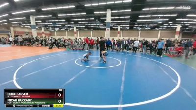 56-57 lbs Round 2 - Duke Sarver, Scots Wrestling Club vs Micah Huckaby, Fort Worth PAL Panthers Wrestling