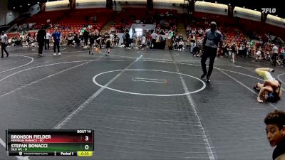 130 lbs Round 4 (8 Team) - Bronson Fielder, Meridian Maniacs vs Stefan Bonacci, Silo WC