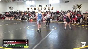 215 lbs Quarterfinal - Jaxon McDonald, Nashua-Plainfield vs Quentin Peters, Rockford