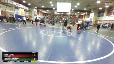 120 lbs Cons. Round 2 - Jacob Castillo, Cabrillo/Long Beach vs Erik Lopez, Santa Ana