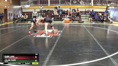 165 lbs 1st Place Match - Caleb Marx, Snow vs Gabe Lake, North Idaho College