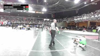 120 lbs Champ. Round 2 - Logan Casch, Timberline vs Carson Leonard, Lakeland