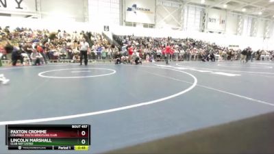 54 lbs Cons. Round 4 - Paxton Cromme, Columbia Youth Wrestling Club vs Lincoln Marshall, Club Not Listed
