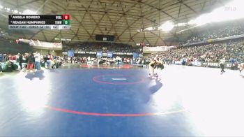Girls 2A 190 lbs Cons. Round 4 - Reagan Humphries, Tumwater (Girls) vs Angela Romero, Washougal (Girls)