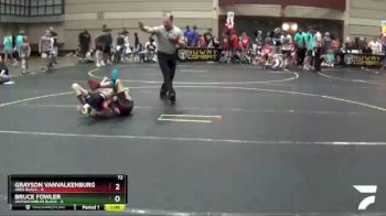 72 lbs Round 2 (6 Team) - Grayson VanValkenburg, Ares Black vs Bruce Fowler, Untouchables Black