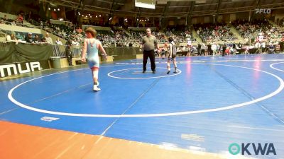 75 lbs Round Of 16 - Brady Hembree, Wyandotte Youth Wrestling vs Cole Cooper, Collinsville Cardinal Youth Wrestling