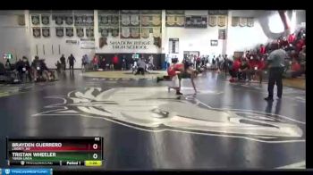 132 lbs Champ. Round 1 - Tristan Wheeler, Yorba Linda vs Brayden Guerrero, Liberty_NV