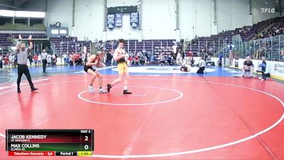 138 lbs Quarterfinal - Jacob Kennedy, St Anthonys vs Max Collins, Elmira HS