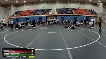 120 lbs Cons. Semi - Freddy Brinkman, Georgetown Prep vs CJ Votta, Mount Saint Joseph