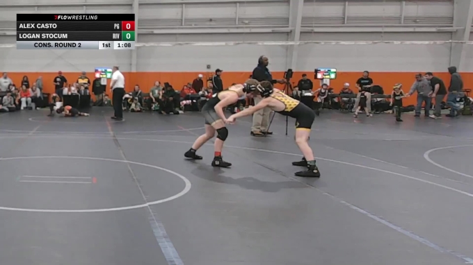 110 lbs Cons. Round 2 - Logan Stocum, Riverside vs Alex Casto, Perry ...