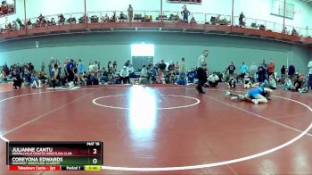 135 lbs Champ. Round 2 - Coreyona Edwards, HardWay Wrestling Academy vs Julianne Cantu, Merrillville Pirates Wrestling Club