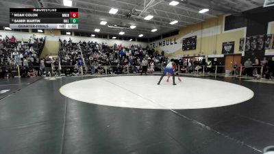 175 lbs Quarterfinal - Noah Colon, Manchester vs Samir Martin, Hall